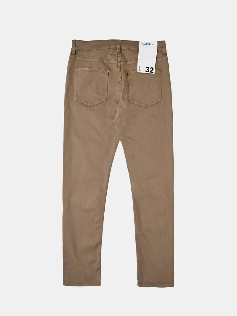 STRAIGHT SKINNY JEANS - KHAKI