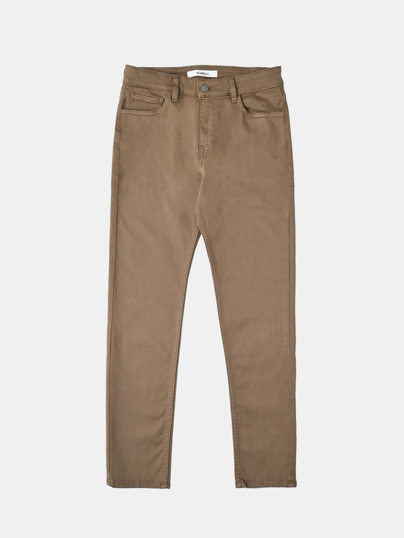 STRAIGHT SKINNY JEANS - KHAKI