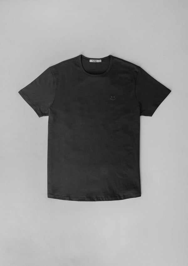 Pima Smiley tee Dark Shadow