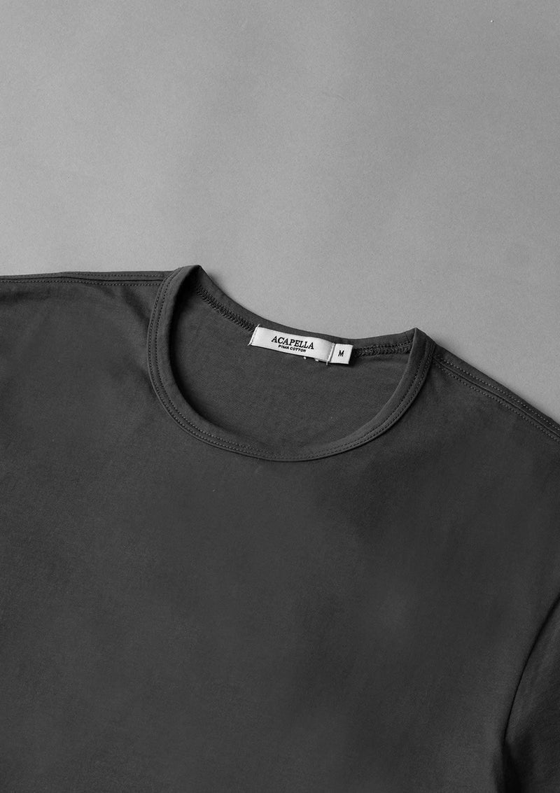 Pima Curved Hem Tee -  Dark Shadow